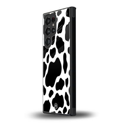 cow fur back phone cover | glass case for samsung galaxy s23 ultra