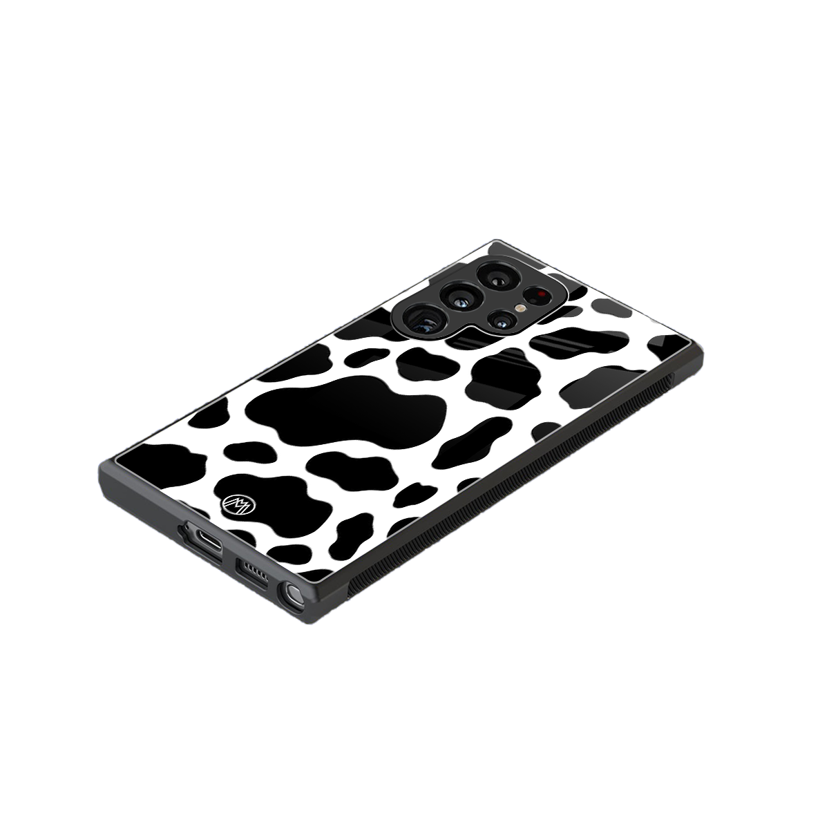 cow fur back phone cover | glass case for samsung galaxy s23 ultra