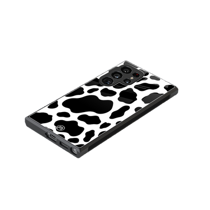 cow fur back phone cover | glass case for samsung galaxy s23 ultra