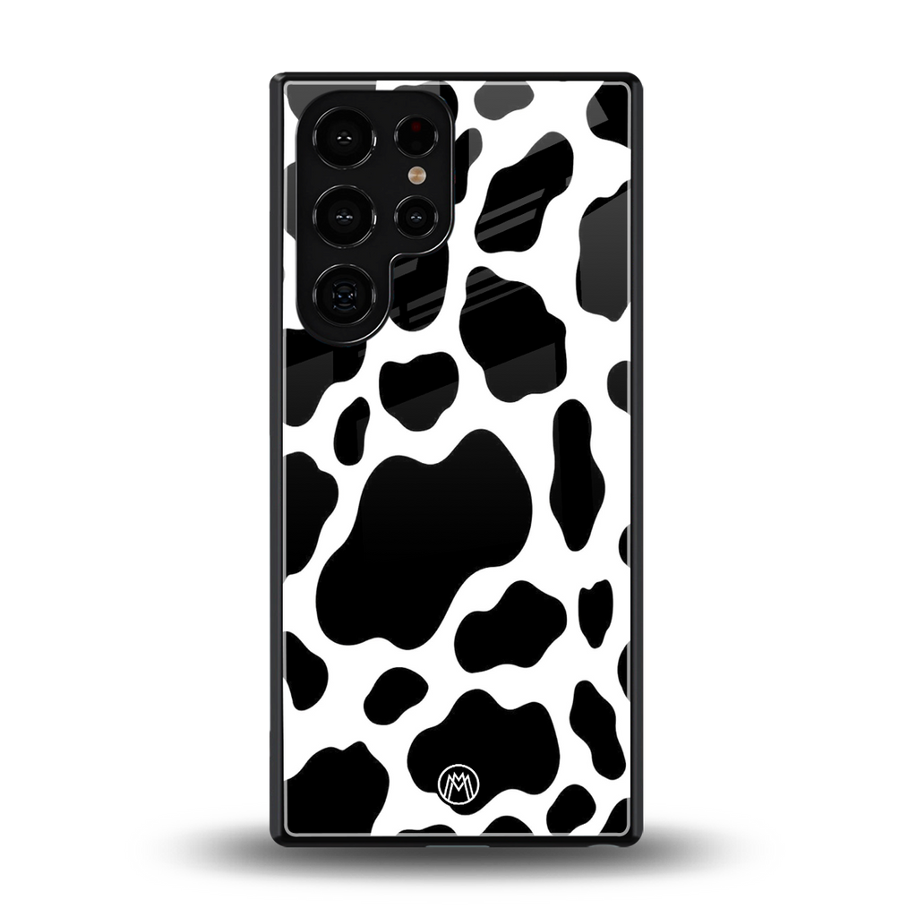 cow fur back phone cover | glass case for samsung galaxy s25 ultra