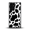 cow fur back phone cover | glass case for samsung galaxy s25 ultra