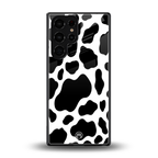 cow fur back phone cover | glass case for samsung galaxy s25 ultra