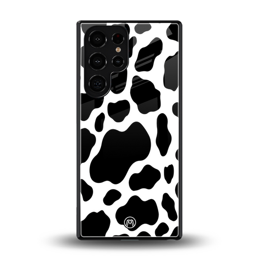 cow fur back phone cover | glass case for samsung galaxy s25 ultra