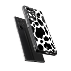 cow fur back phone cover | glass case for samsung galaxy s25 ultra
