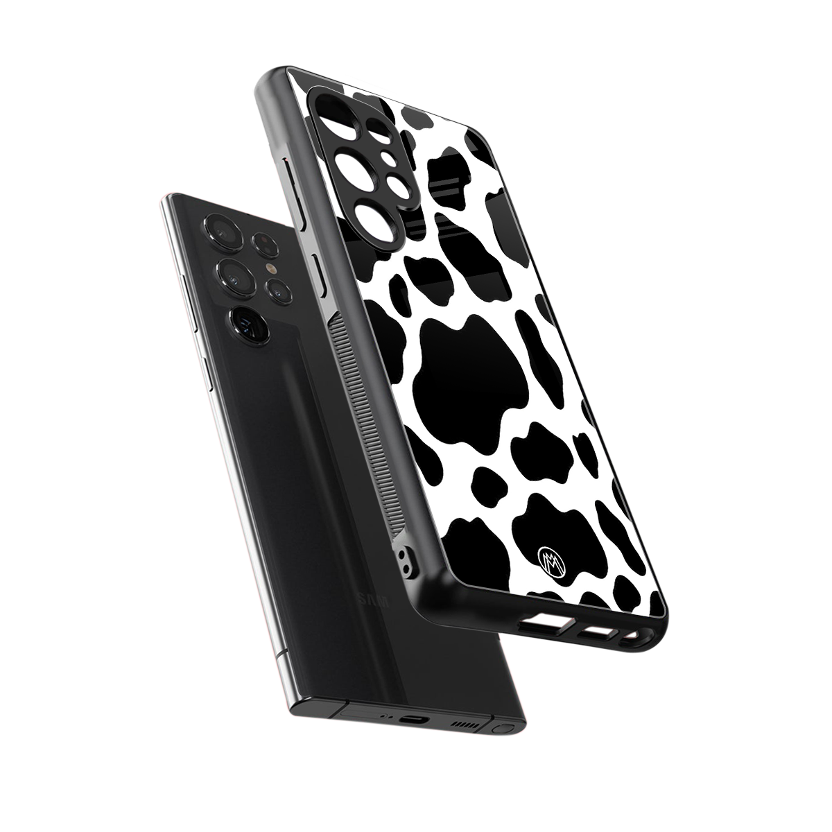 cow fur back phone cover | glass case for samsung galaxy s25 ultra