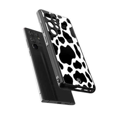 cow fur back phone cover | glass case for samsung galaxy s25 ultra