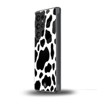 cow fur back phone cover | glass case for samsung galaxy s25 ultra