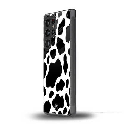 cow fur back phone cover | glass case for samsung galaxy s25 ultra