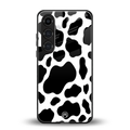 cow fur back phone cover | glass case for samsung galaxy s25 plus