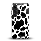 cow fur back phone cover | glass case for samsung galaxy s25