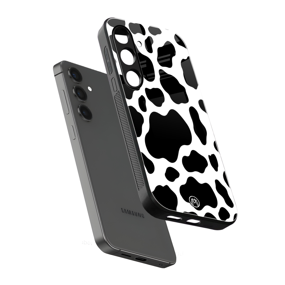 cow fur back phone cover | glass case for samsung galaxy s24 fe