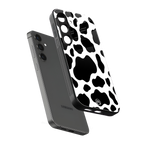 cow fur back phone cover | glass case for samsung galaxy s23 plus
