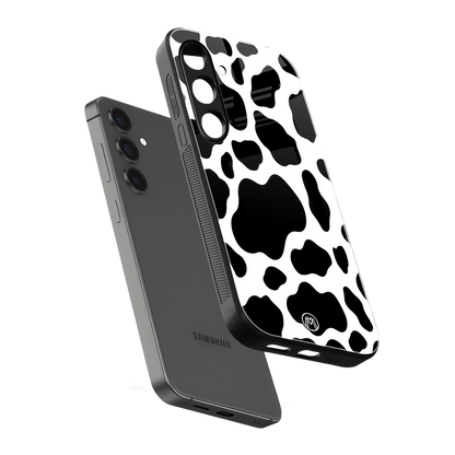 cow fur back phone cover | glass case for samsung galaxy s23 plus
