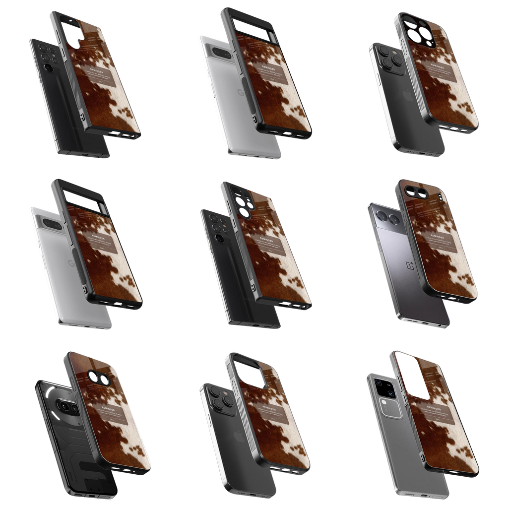 Durable Glass Back Mobile Case for iPhone, Samsung, OnePlus, Google Pixel, Redmi, Vivo, Oppo