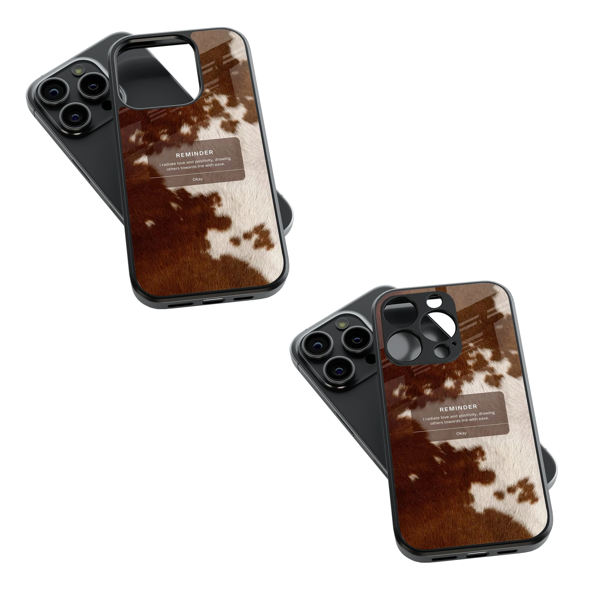 Trendy Glass Back Mobile Case for iPhone, Samsung, Redmi, OnePlus, Google Pixel, Motorola