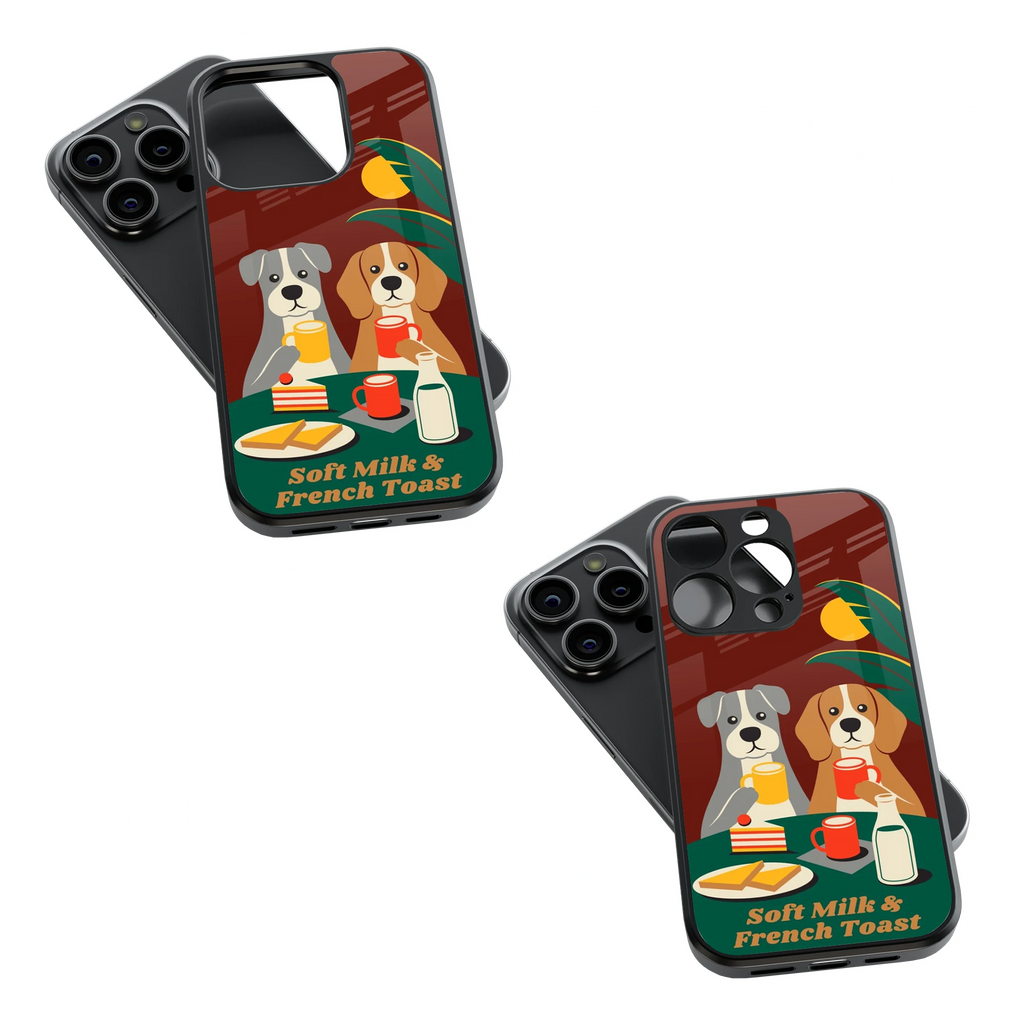 Trendy Glass Back Mobile Case for iPhone, Samsung, Redmi, OnePlus, Google Pixel, Motorola