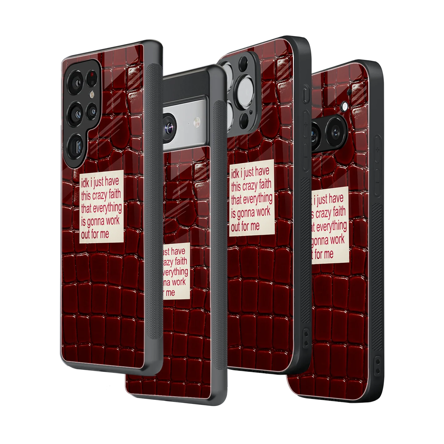 Stylish Glass Back Case for All Smartphones iPhone, Samsung, OnePlus, Pixel, Redmi, Oppo, Vivo, Motorola