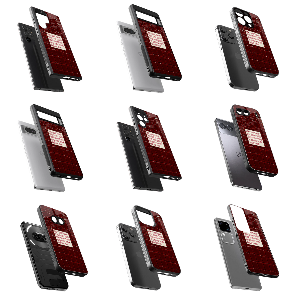 Durable Glass Back Mobile Case for iPhone, Samsung, OnePlus, Google Pixel, Redmi, Vivo, Oppo