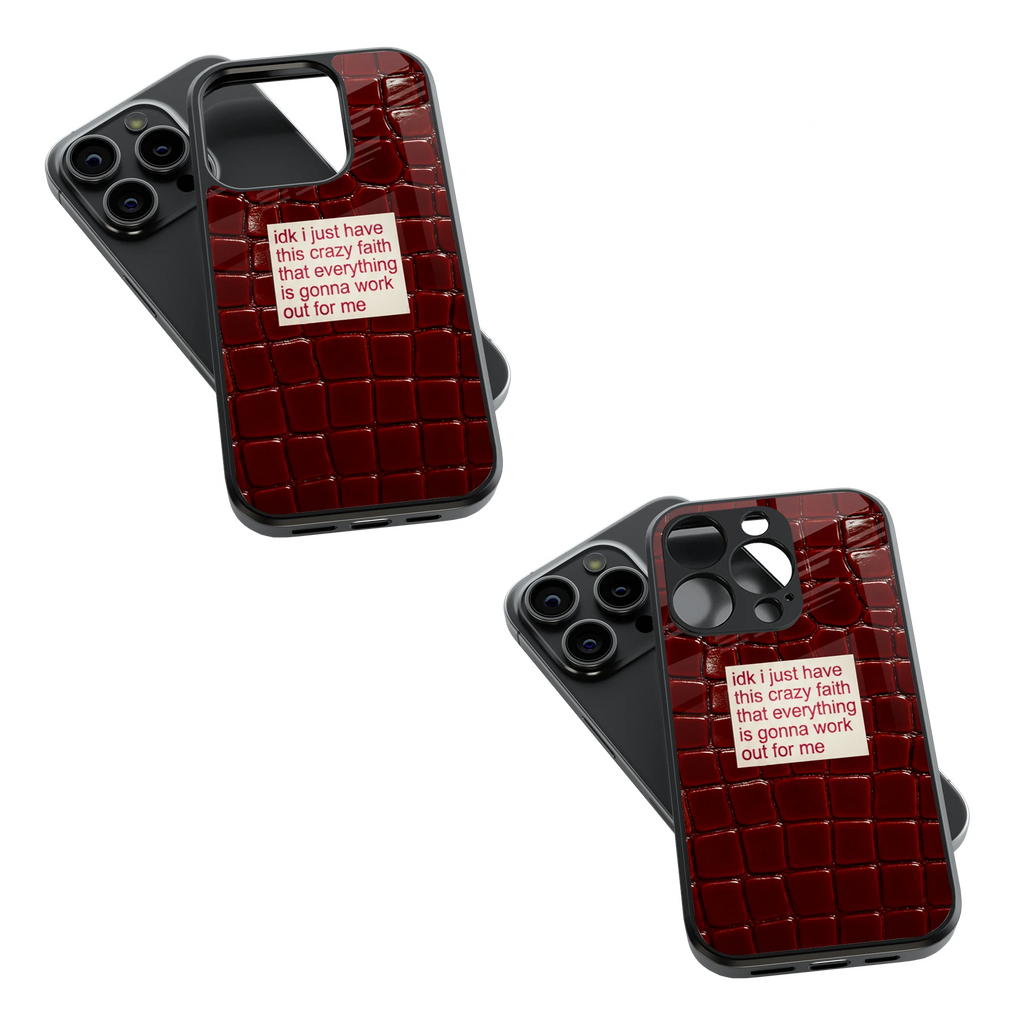 Trendy Glass Back Mobile Case for iPhone, Samsung, Redmi, OnePlus, Google Pixel, Motorola