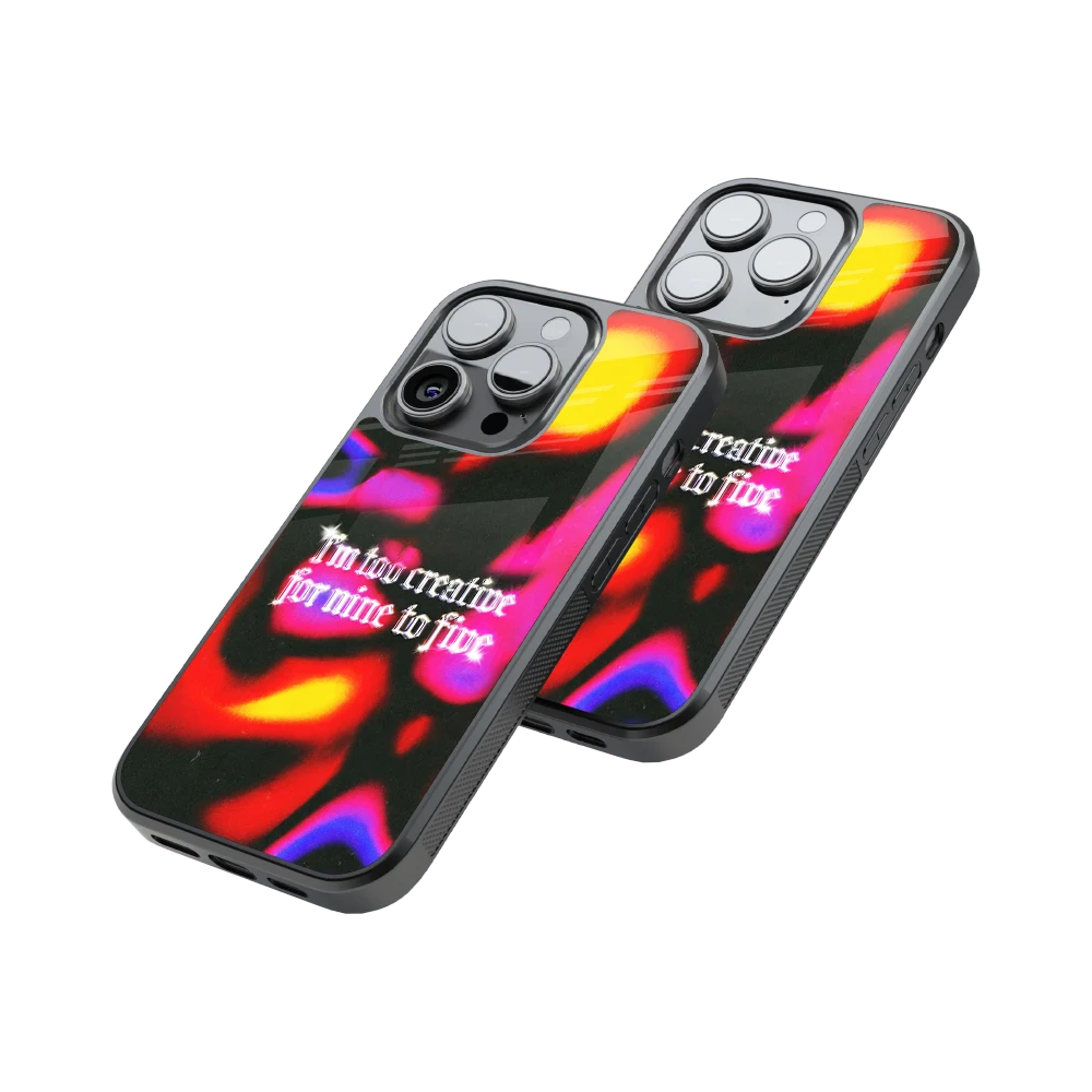 Protective Glass Back Phone Case Compatible with iPhone, Samsung, OnePlus, Pixel & More