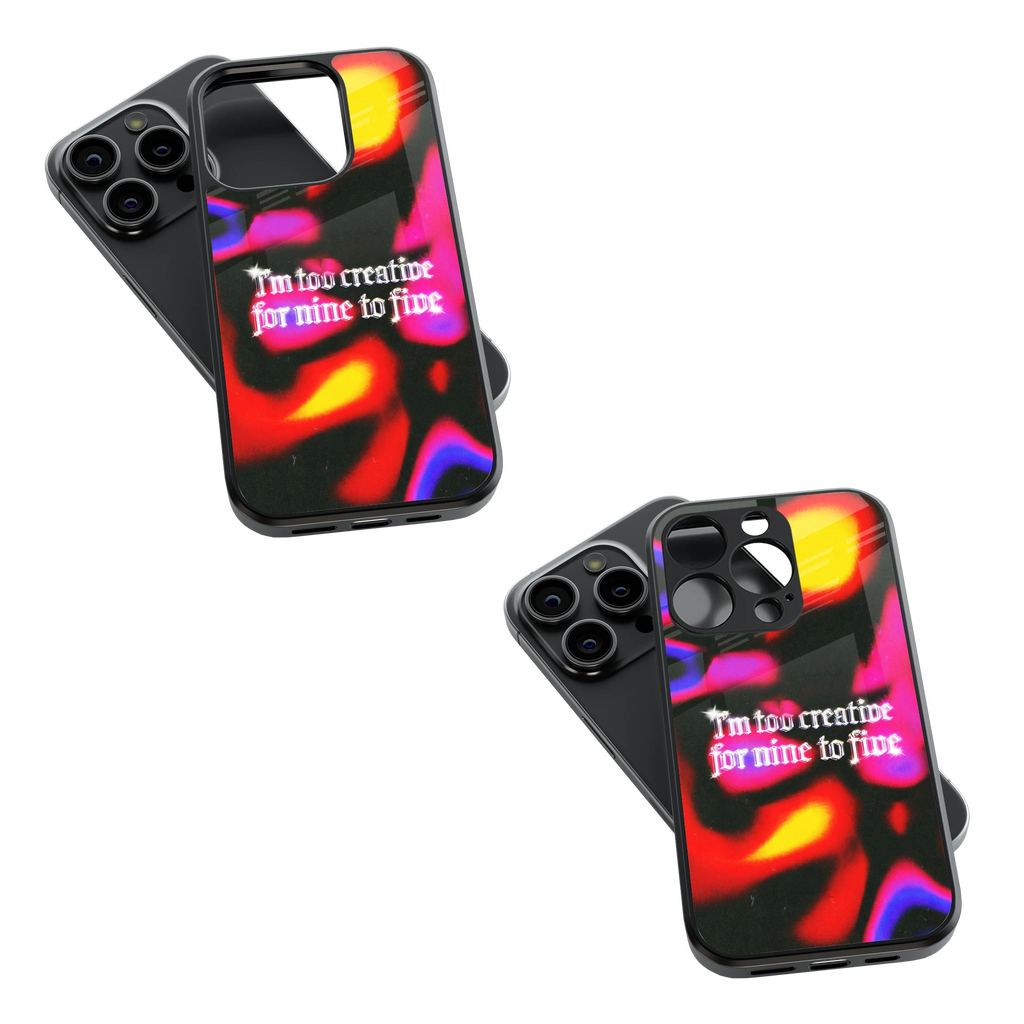 Trendy Glass Back Mobile Case for iPhone, Samsung, Redmi, OnePlus, Google Pixel, Motorola
