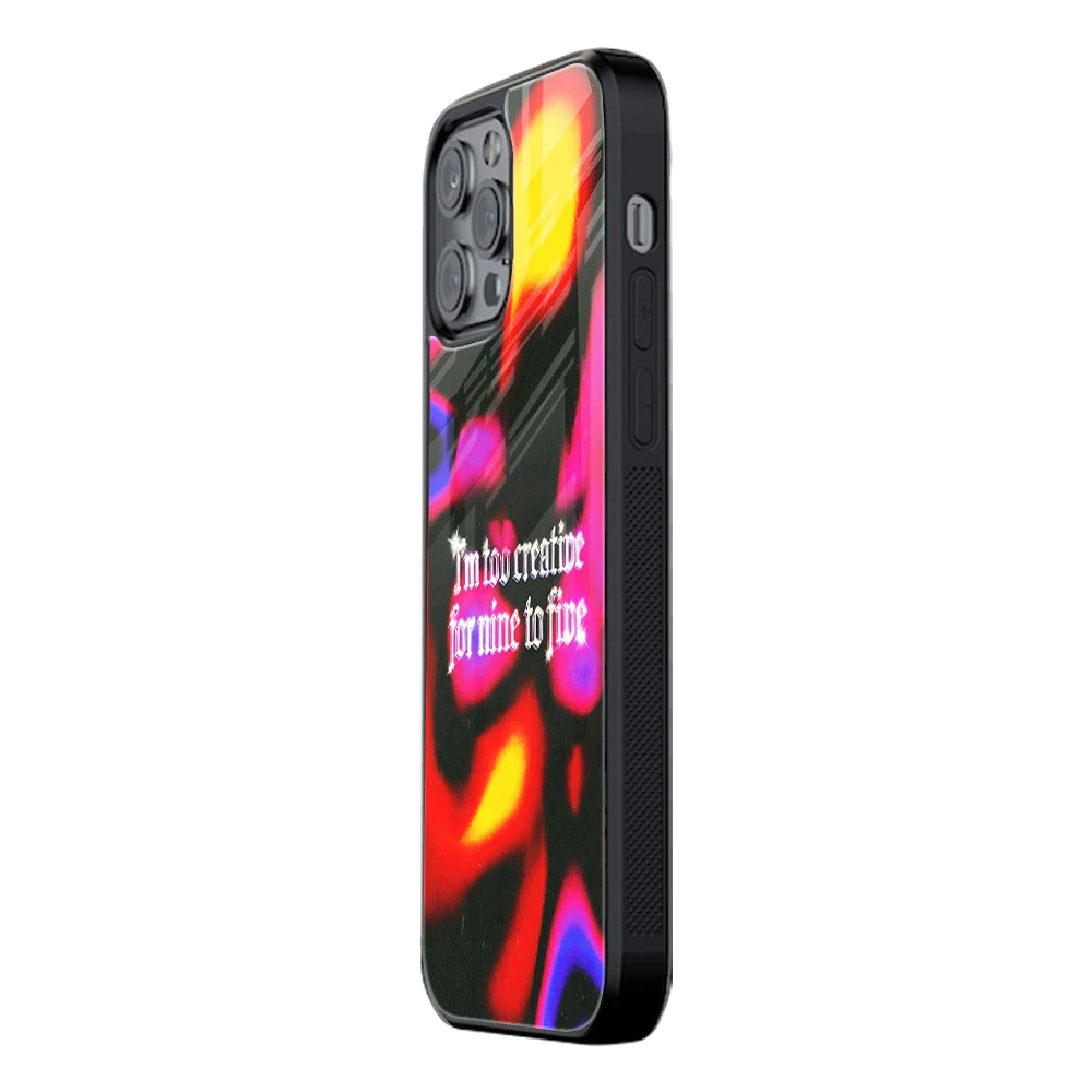 Slim Glass Back Phone Case for Multiple Brands iPhone, Samsung, Redmi, OnePlus, Oppo, Vivo