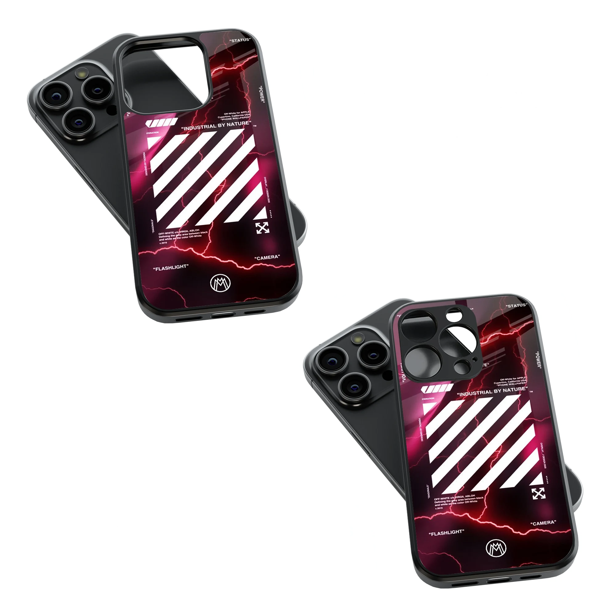 Trendy Glass Back Mobile Case for iPhone, Samsung, Redmi, OnePlus, Google Pixel, Motorola