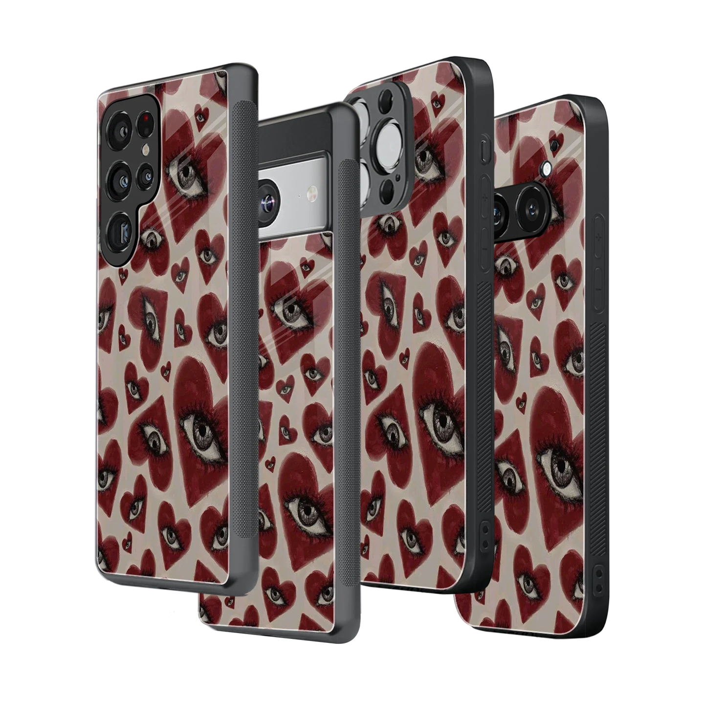 Stylish Glass Back Case for All Smartphones iPhone, Samsung, OnePlus, Pixel, Redmi, Oppo, Vivo, Motorola