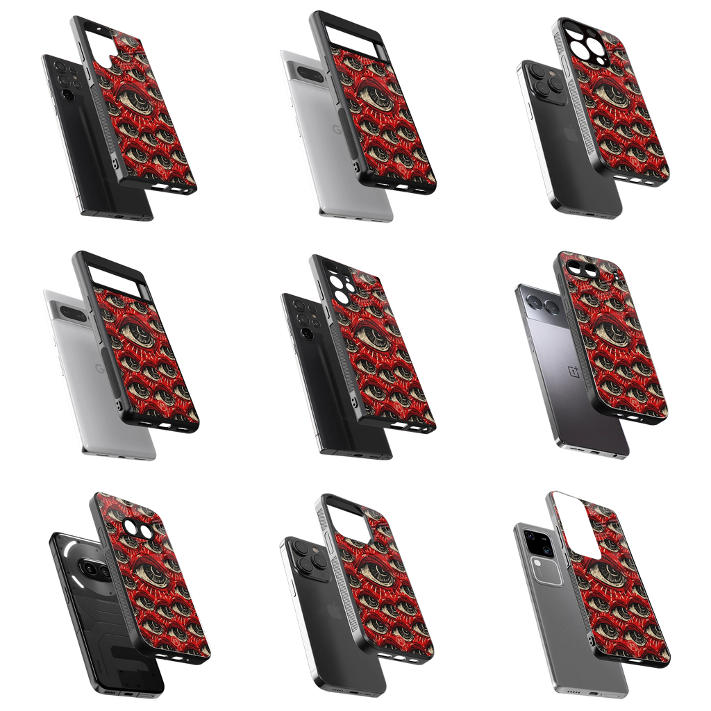 Durable Glass Back Mobile Case for iPhone, Samsung, OnePlus, Google Pixel, Redmi, Vivo, Oppo