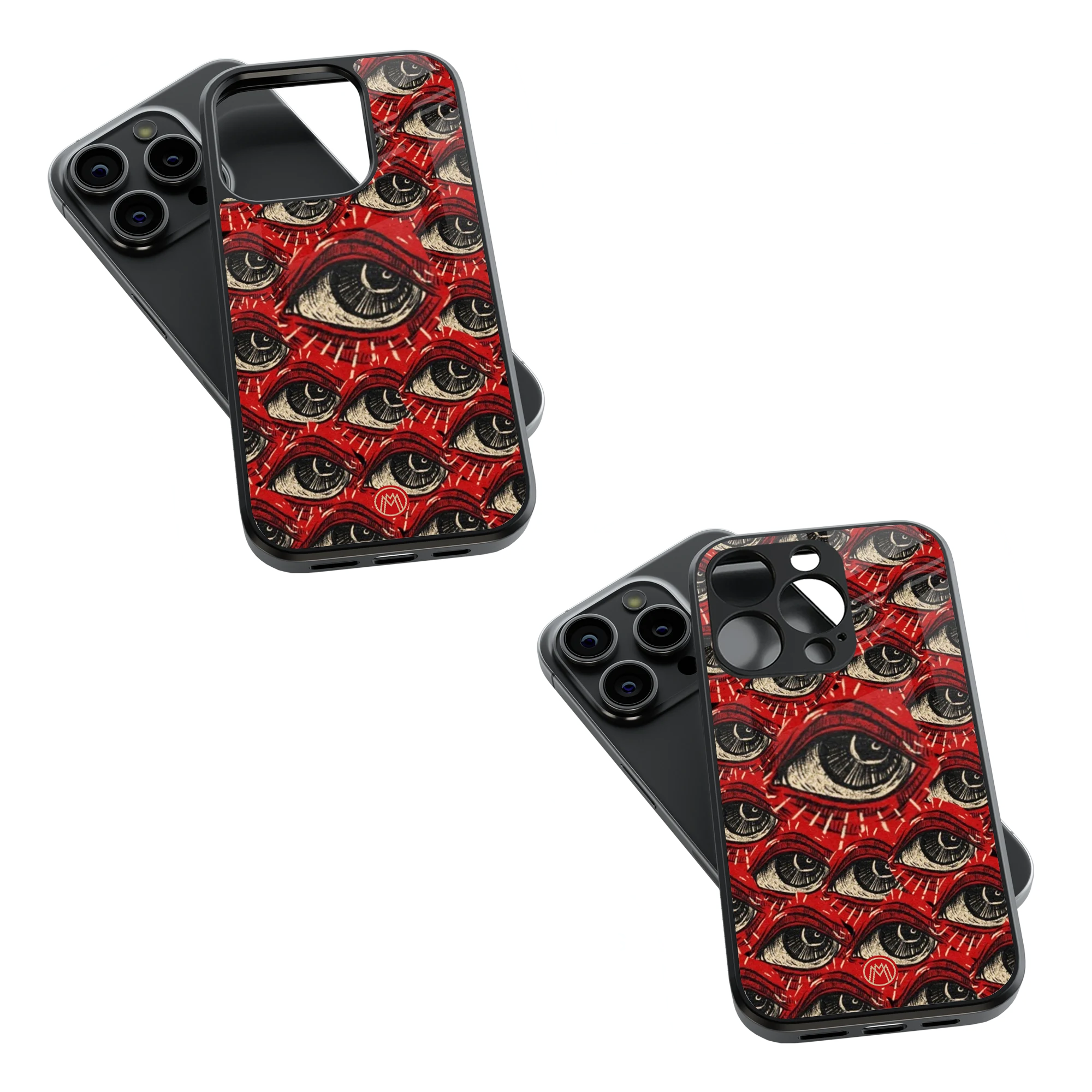 Trendy Glass Back Mobile Case for iPhone, Samsung, Redmi, OnePlus, Google Pixel, Motorola
