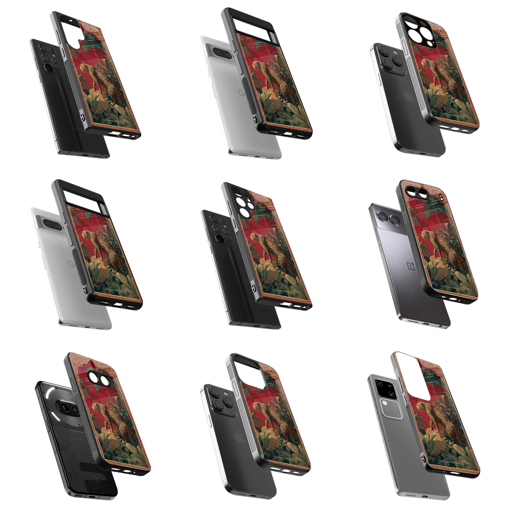 Durable Glass Back Mobile Case for iPhone, Samsung, OnePlus, Google Pixel, Redmi, Vivo, Oppo