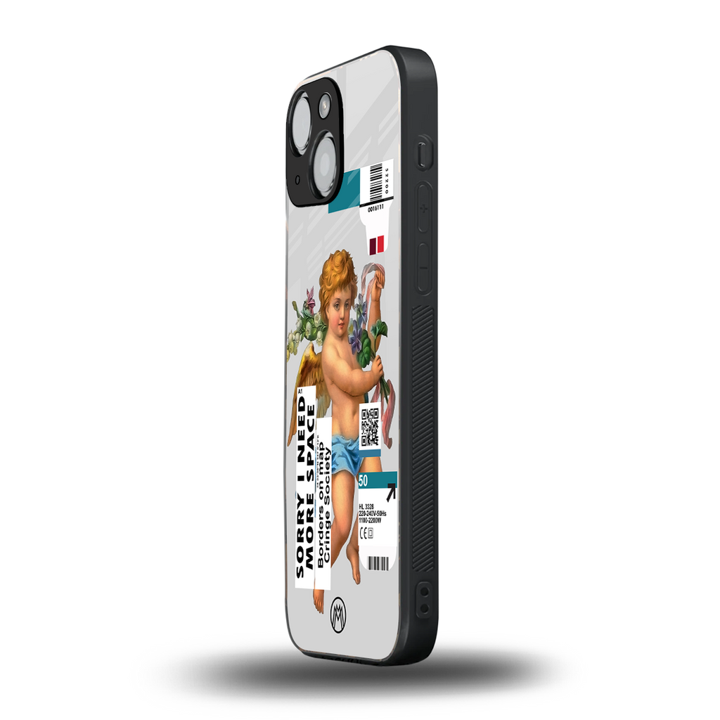 cringe society back phone cover | glass case for iphone 13 mini