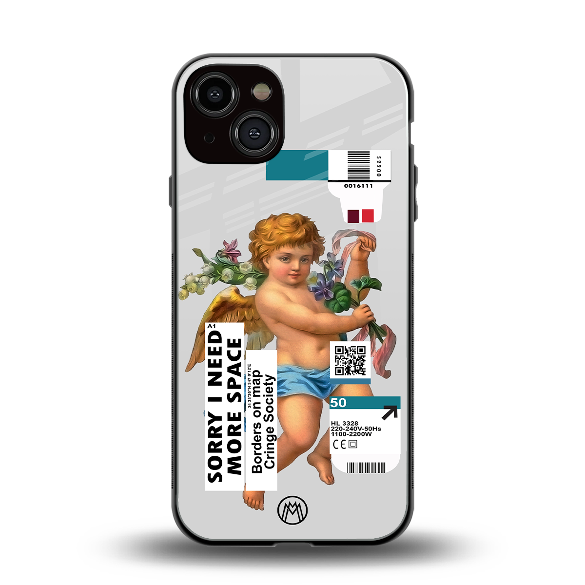 cringe society back phone cover | glass case for iphone 13