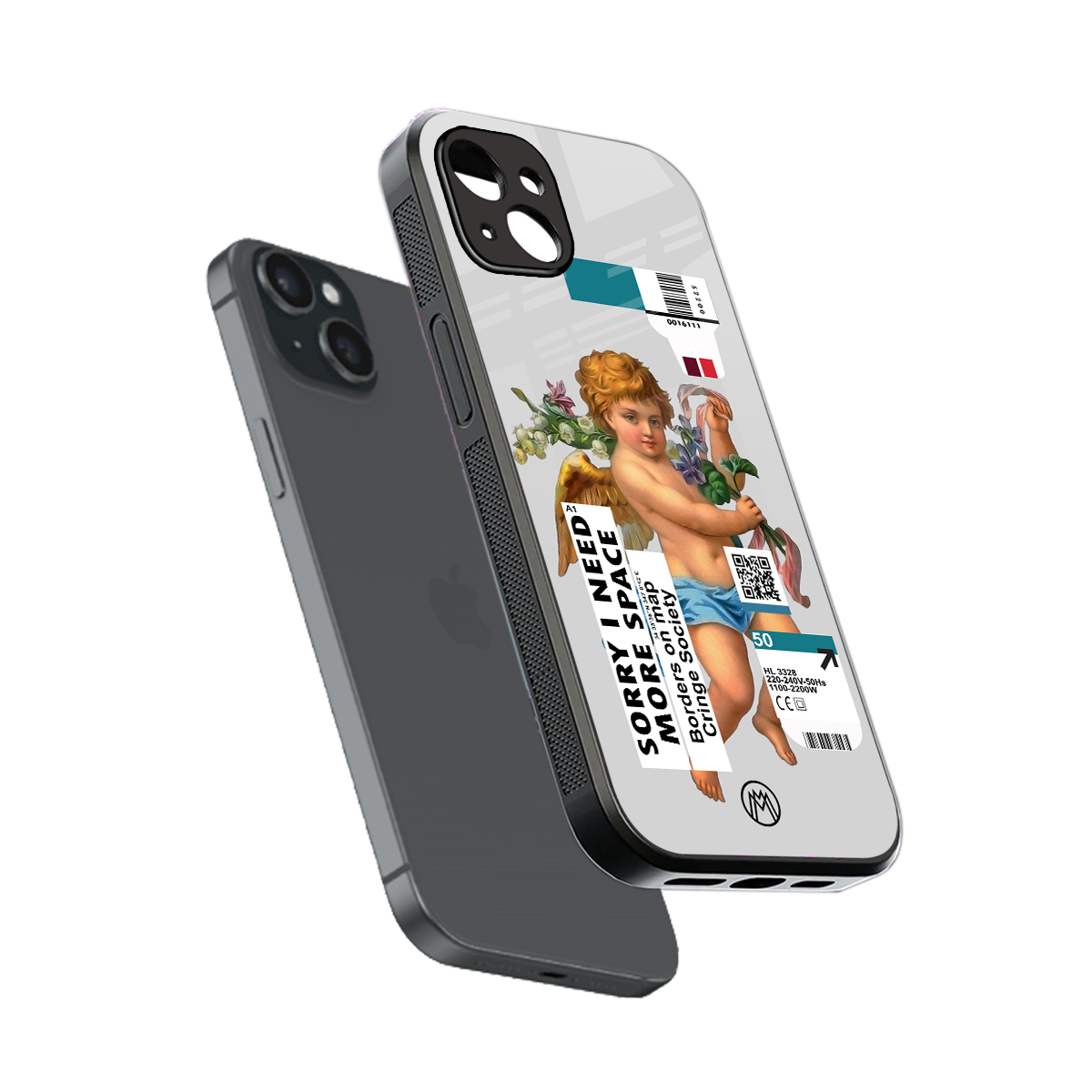 cringe society back phone cover | glass case for iphone 15 plus