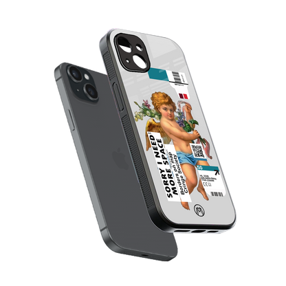 cringe society back phone cover | glass case for iphone 15 plus