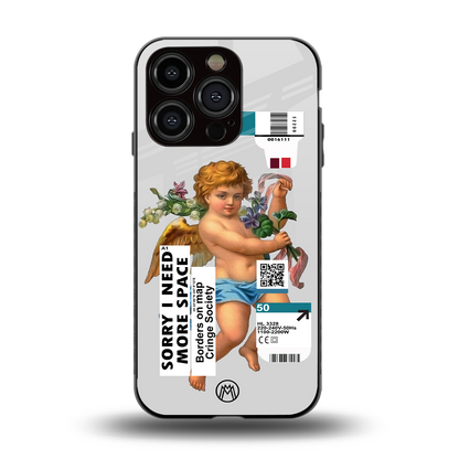 cringe society back phone cover | glass case for iphone 14 pro