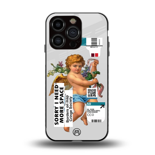 cringe society back phone cover | glass case for iphone 14 pro