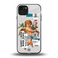 cringe society back phone cover | glass case for iphone 15