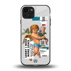 cringe society back phone cover | glass case for iphone 15