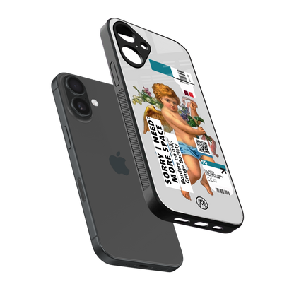 cringe society back phone cover | glass case for iphone 16 plus