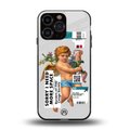 cringe society back phone cover | glass case for iphone 16 pro max