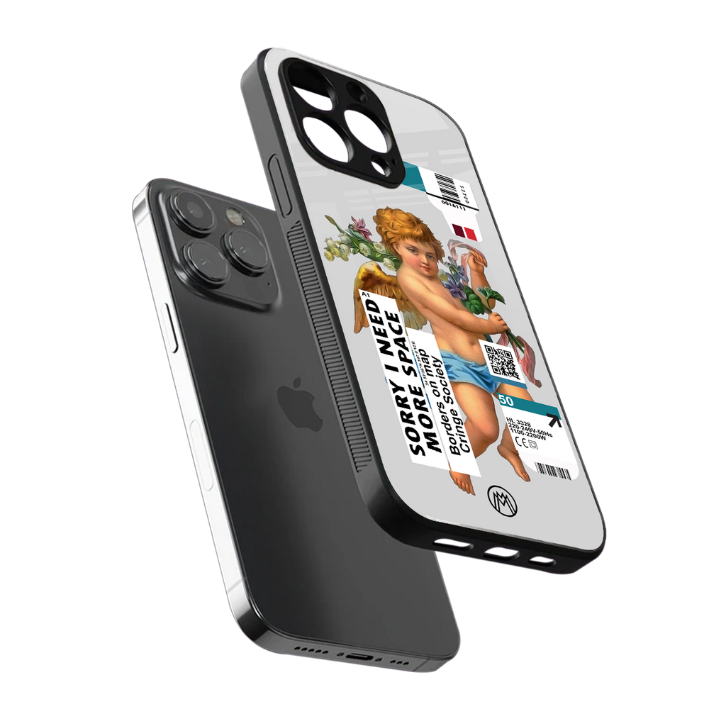 cringe society back phone cover | glass case for iphone 16 pro max