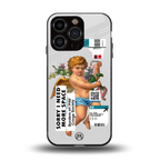cringe society back phone cover | glass case for iphone 16 pro