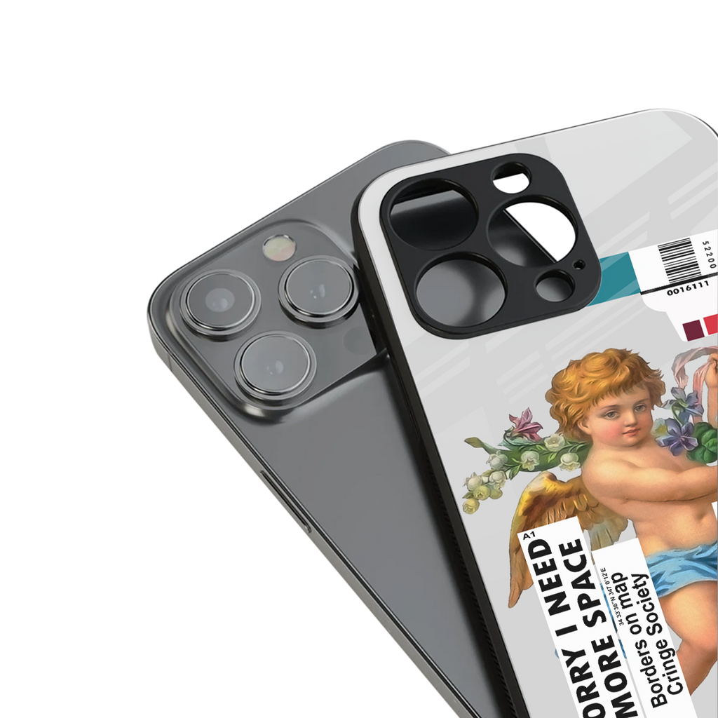 cringe society back phone cover | glass case for iphone 15 plus