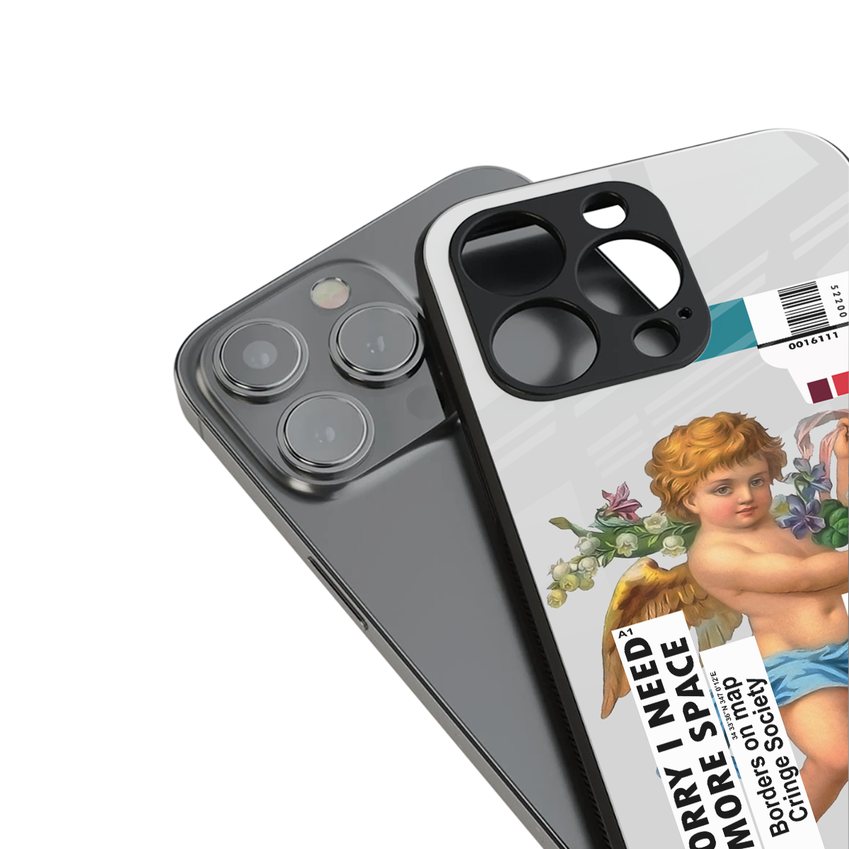cringe society back phone cover | glass case for iphone 15 pro max