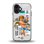 cringe society back phone cover | glass case for iphone 16