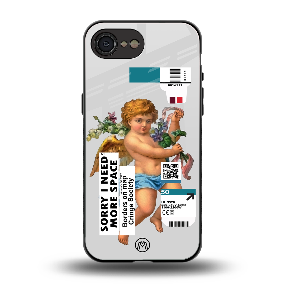 cringe society back phone cover | glass case for iphone 16e