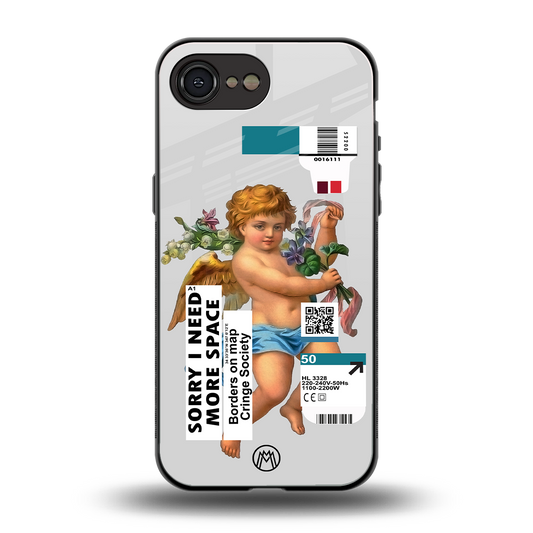 cringe society back phone cover | glass case for iphone 16e