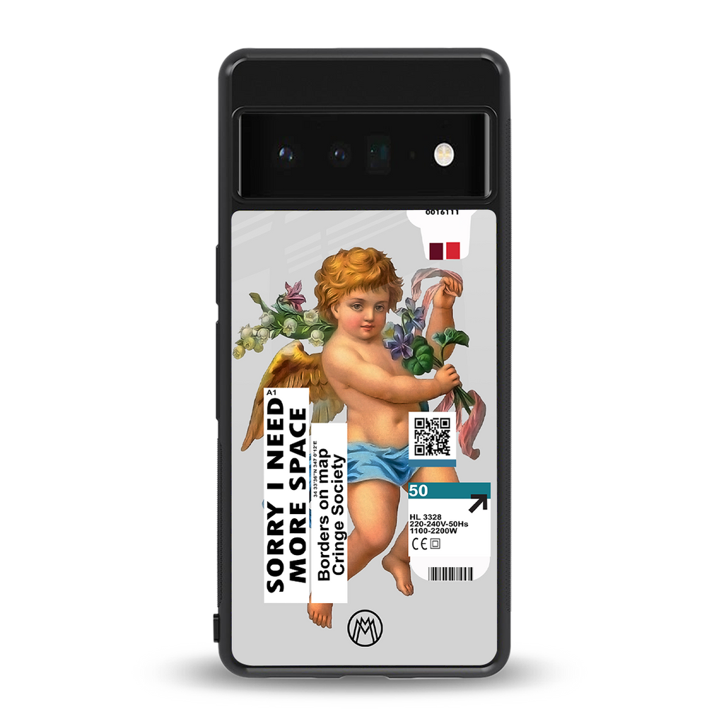 cringe society back phone cover | glass case for google pixel 6 pro