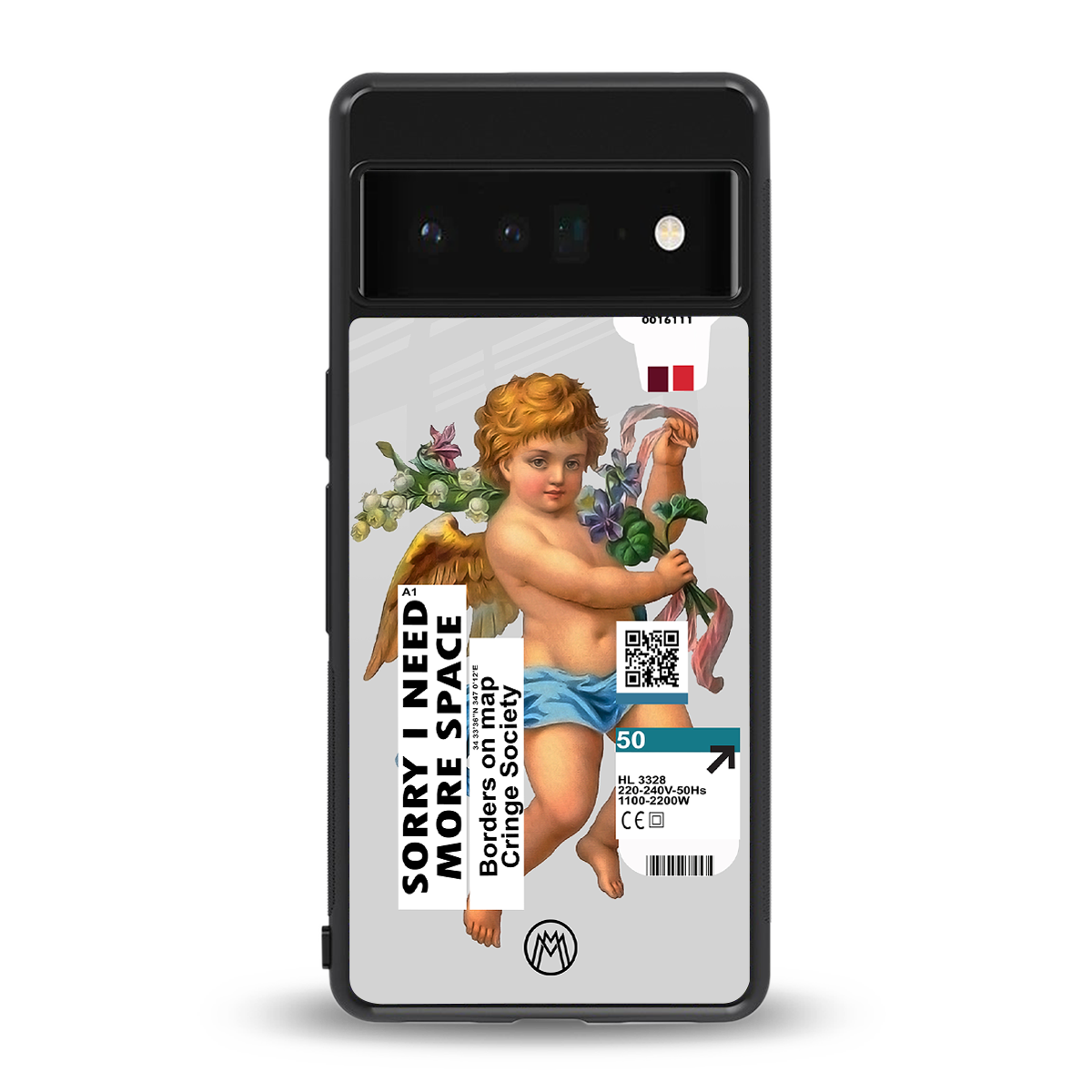cringe society back phone cover | glass case for google pixel 6 pro